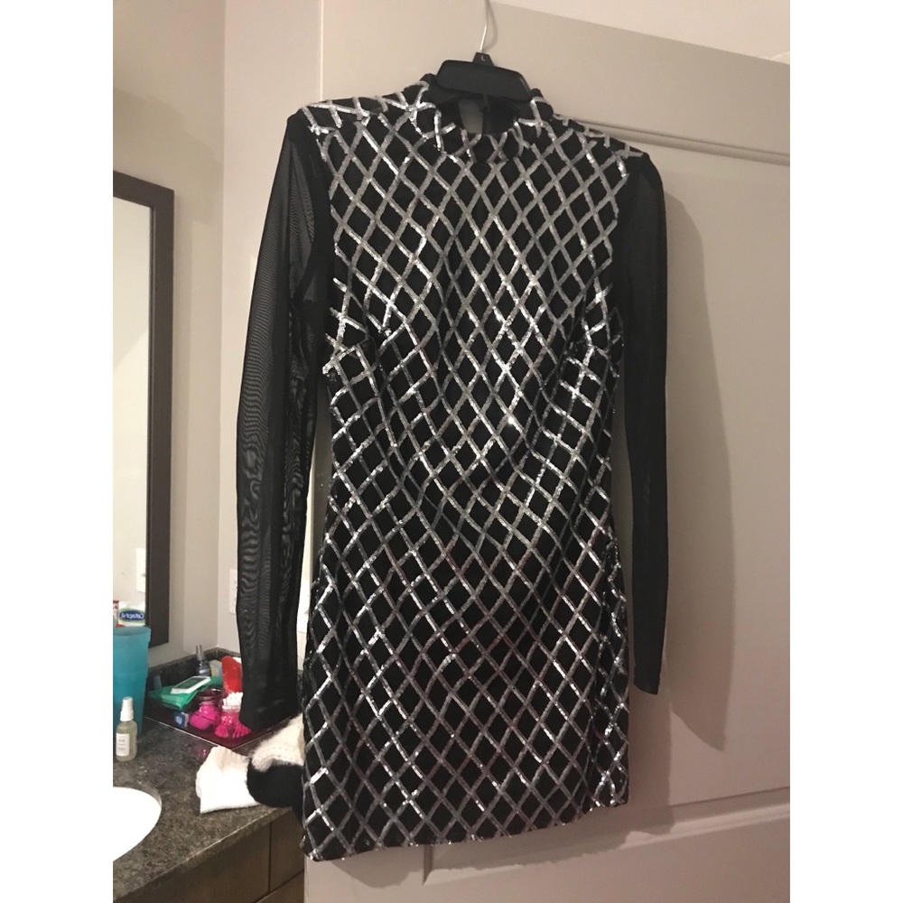 Sequin Mesh Dress